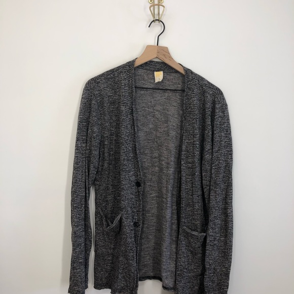 Standard Issue NYC Grey Cardigan Size Large - Picture 2 of 7